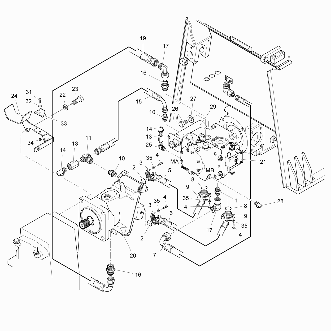 фотография Гидравлический шланг 5092083 от интернет-магазина sp.parts