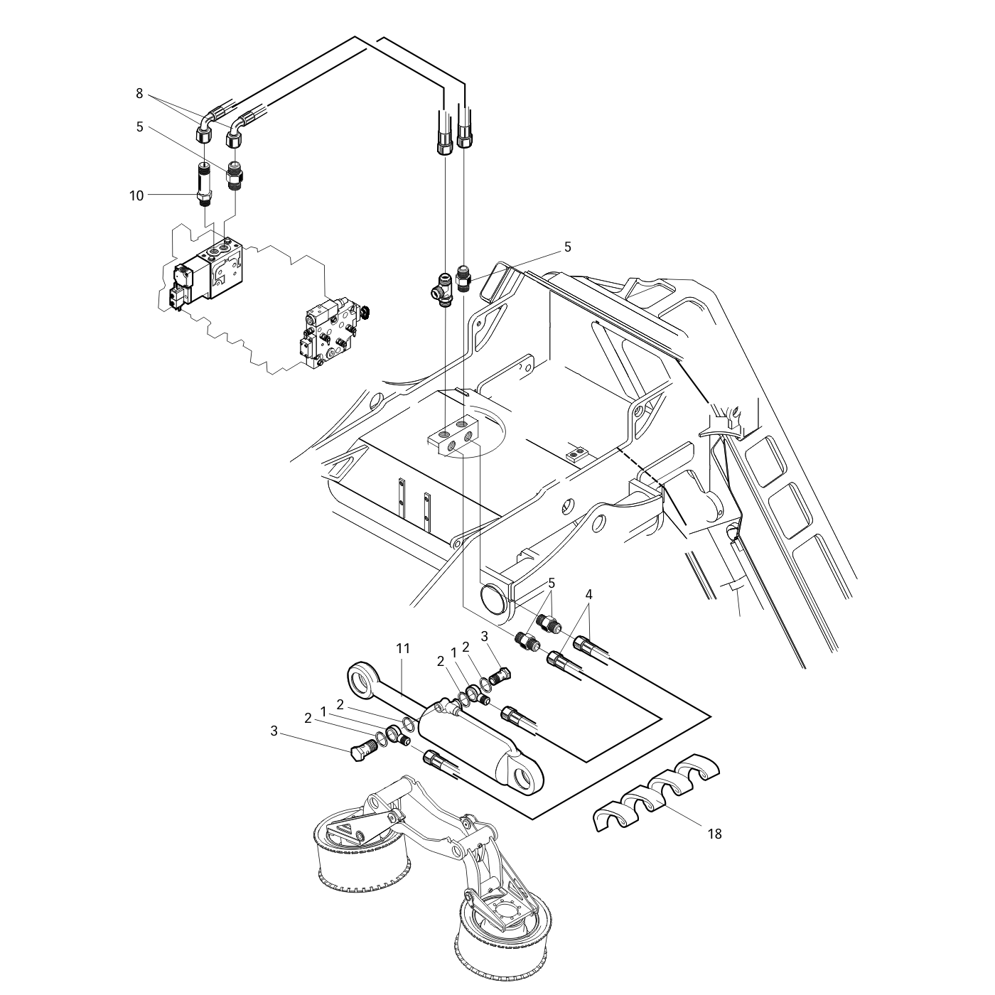 фотография Гидравлический цилиндр 5222080 от интернет-магазина sp.parts