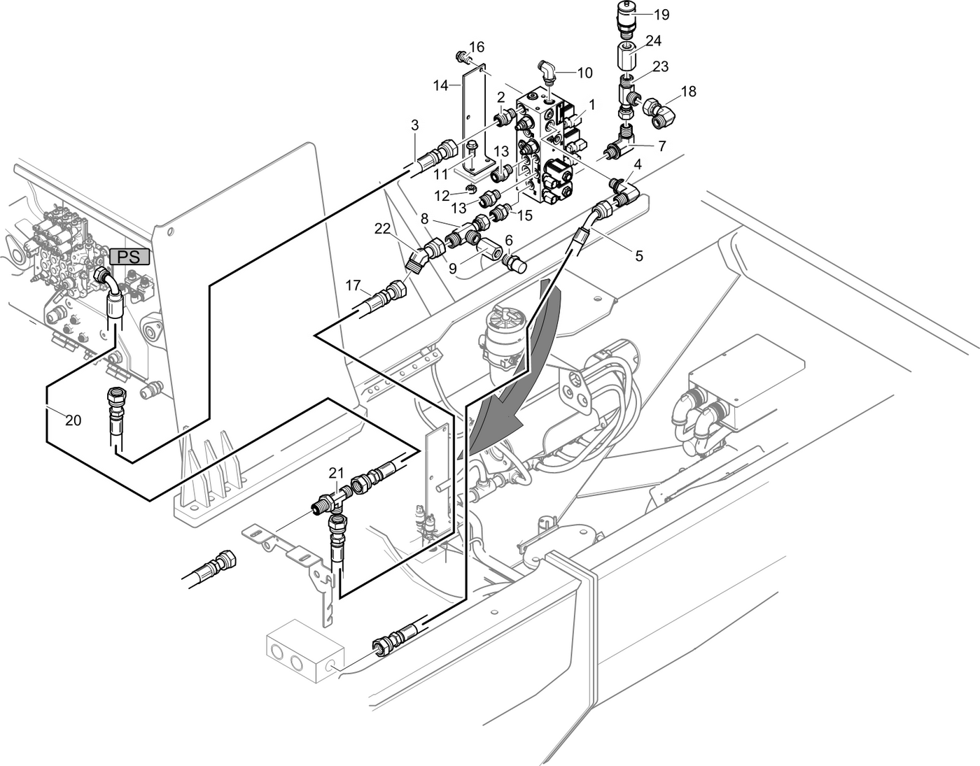 фотография Гидравлический шланг 5216551 от интернет-магазина sp.parts