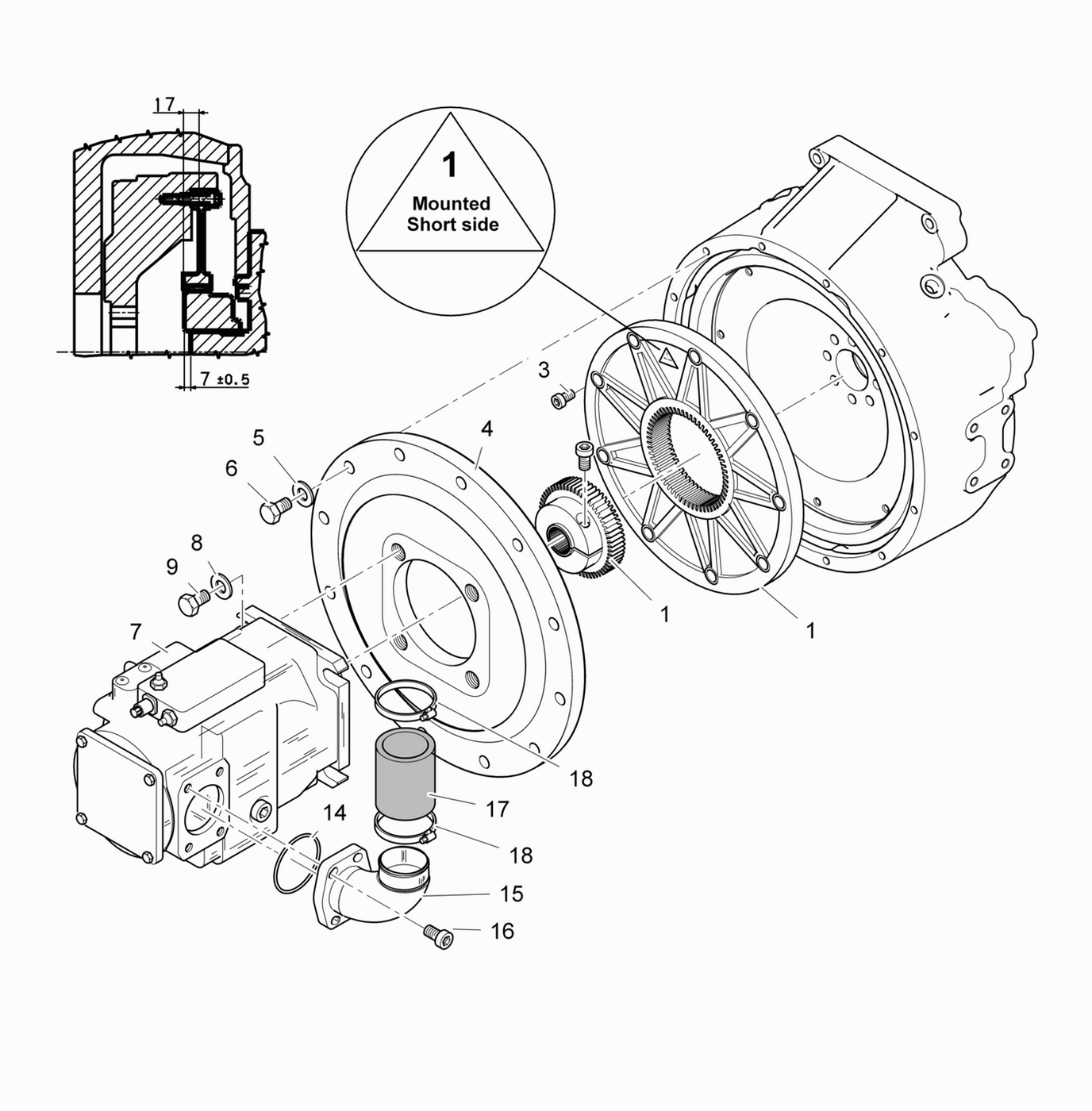 фотография Уплотняющее кольцо 5023509 от интернет-магазина sp.parts