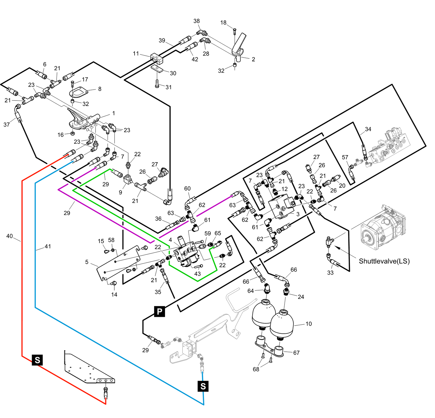 фотография Гидравлический шланг 5193541 от интернет-магазина sp.parts