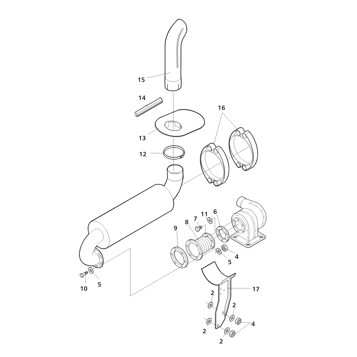 фотография Выхлопной шланг 5024147 от интернет-магазина sp.parts