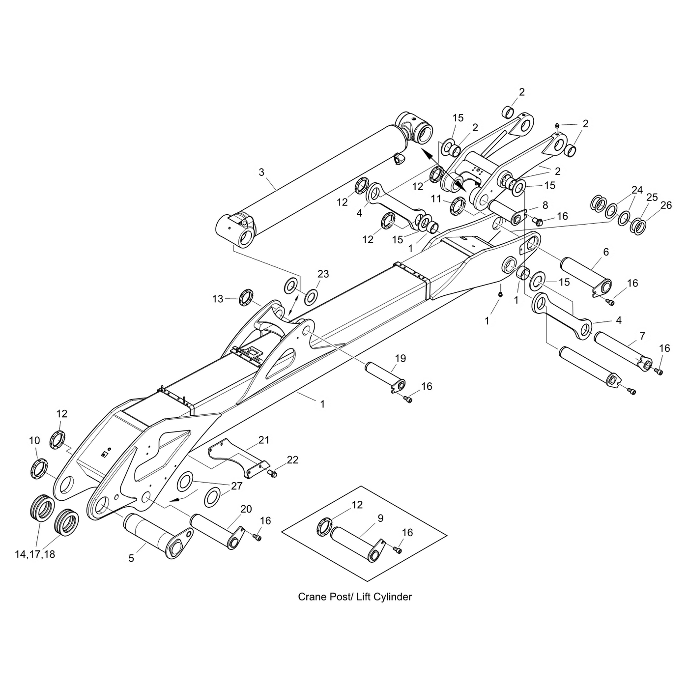 фотография Гидравлический цилиндр 5264176 от интернет-магазина sp.parts