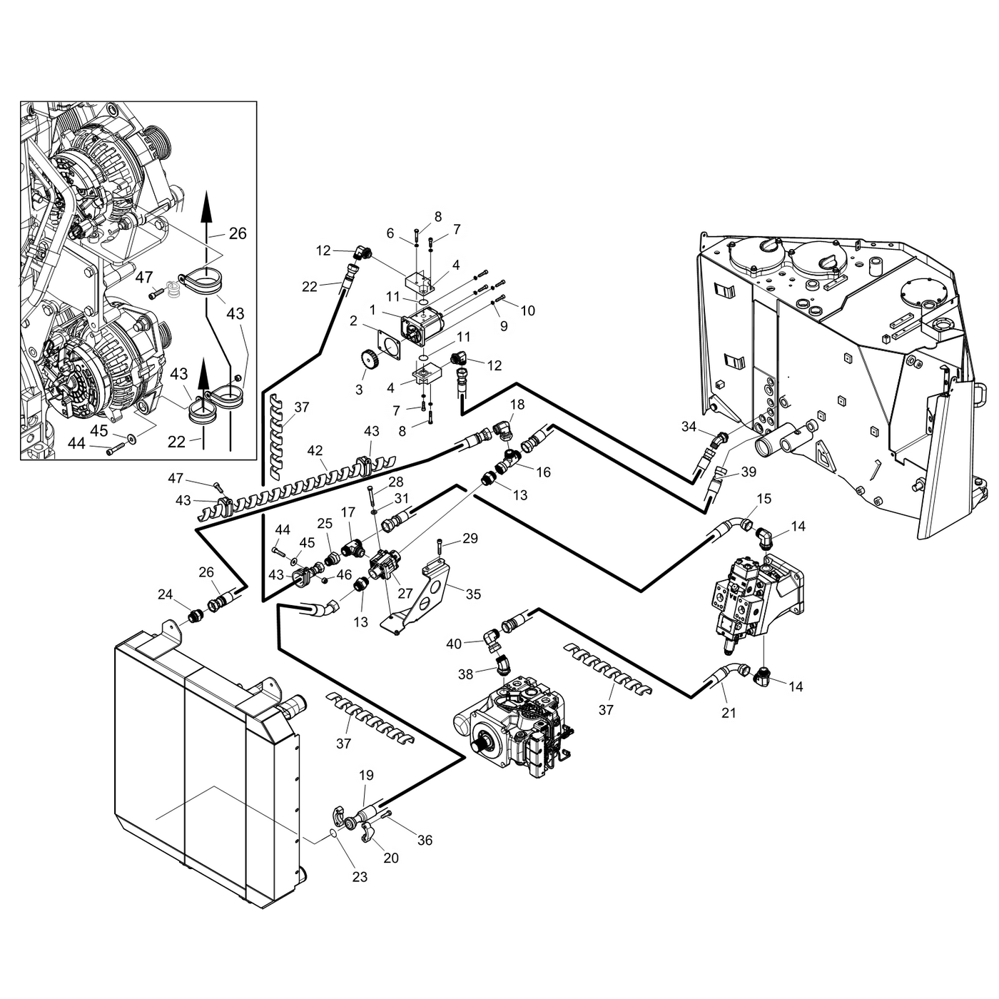 фотография Гидравлический шланг 5244570 от интернет-магазина sp.parts