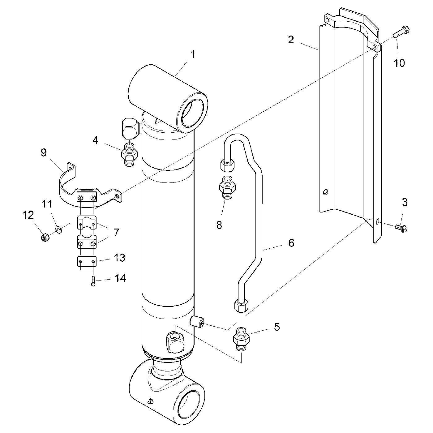 фотография Гидравлический цилиндр 5233183 от интернет-магазина sp.parts