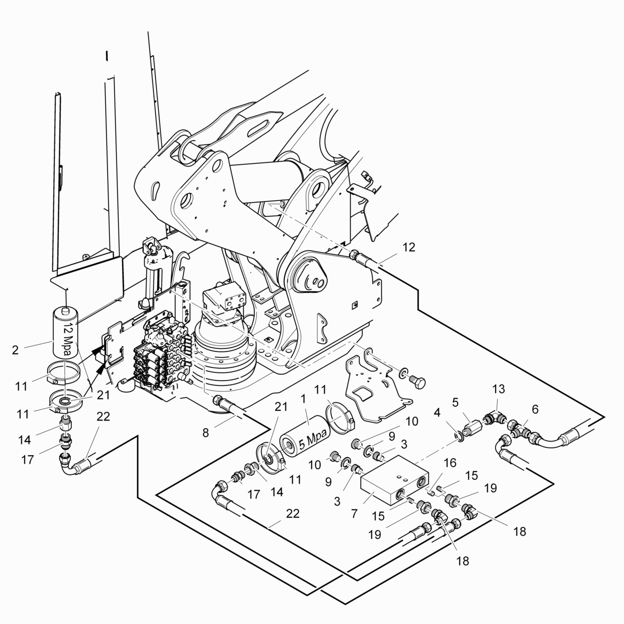 фотография Гидравлический шланг 5072585 от интернет-магазина sp.parts