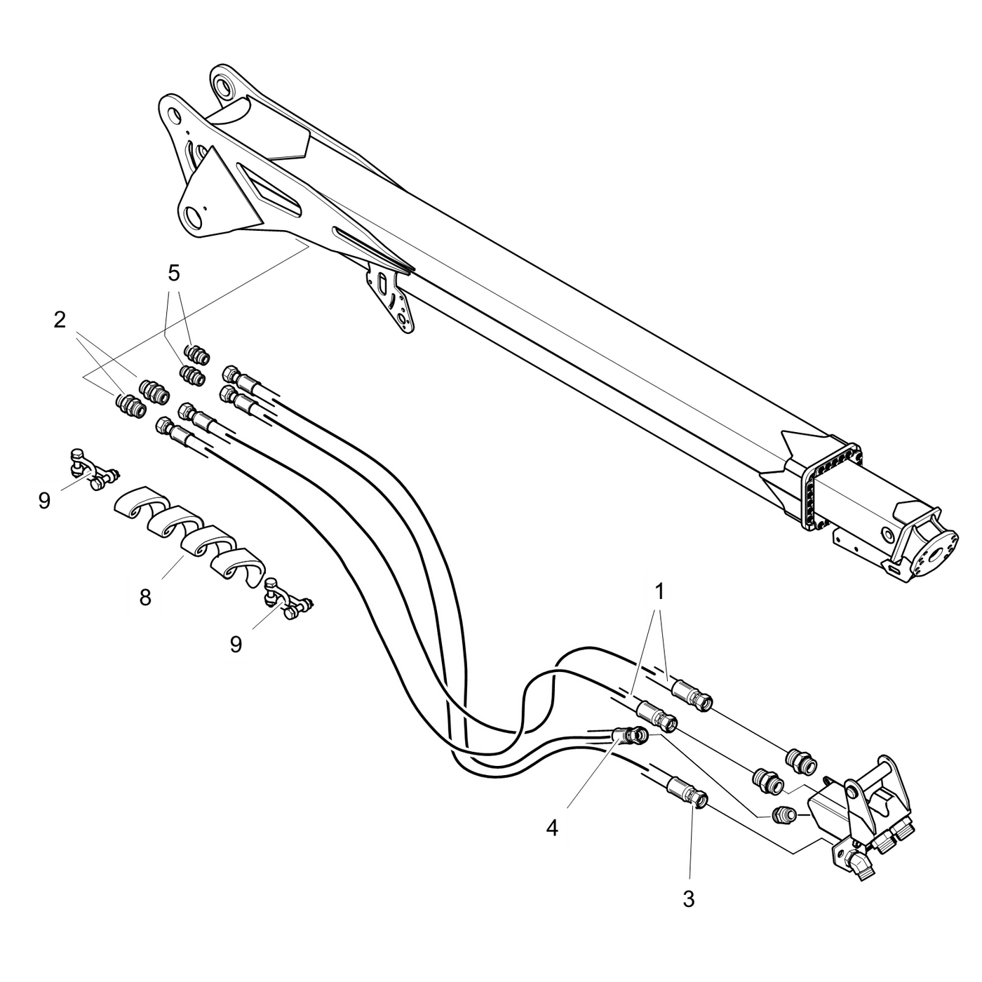 фотография Гидравлический шланг 5083860 от интернет-магазина sp.parts