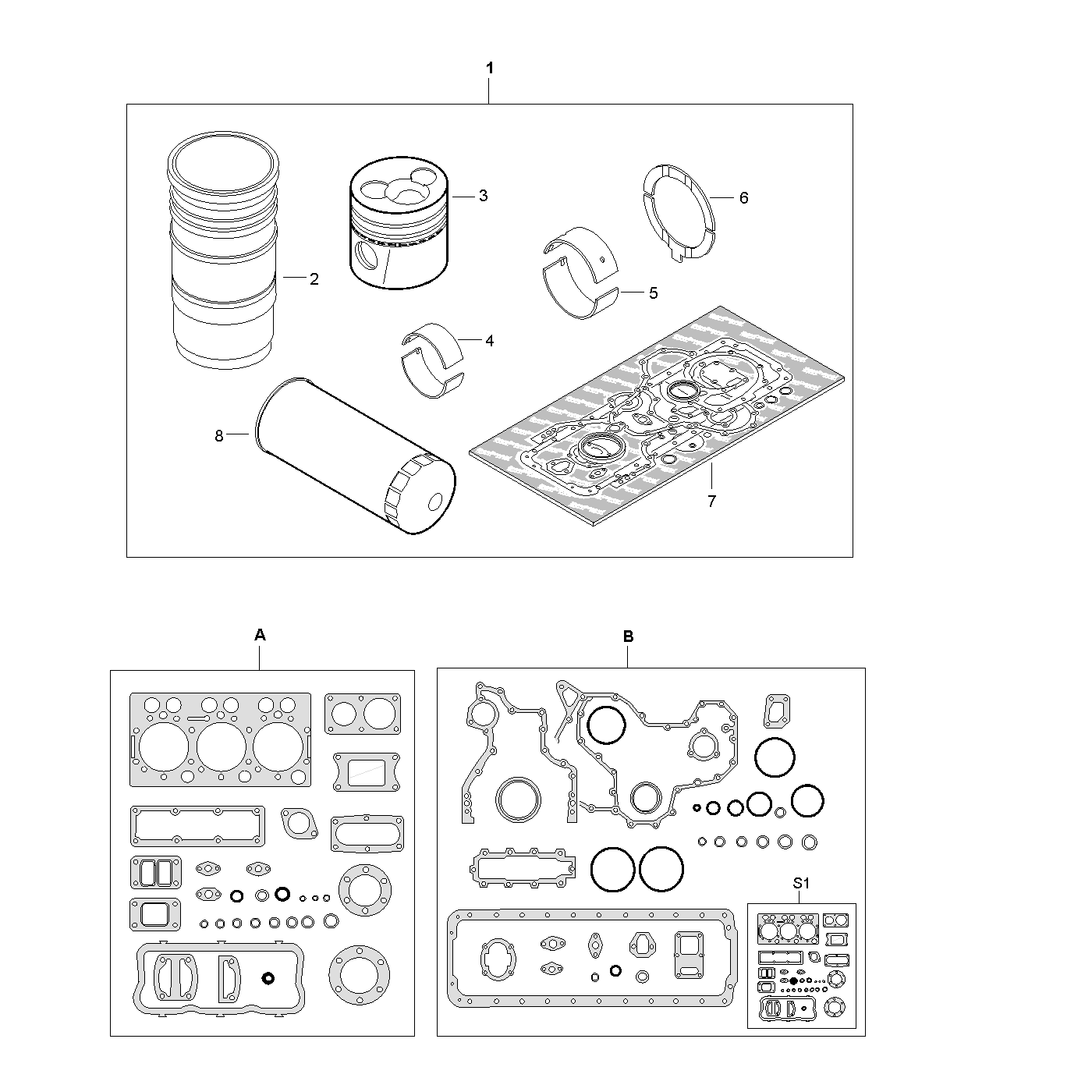 фотография Комплект прокладок 836840994 от интернет-магазина sp.parts