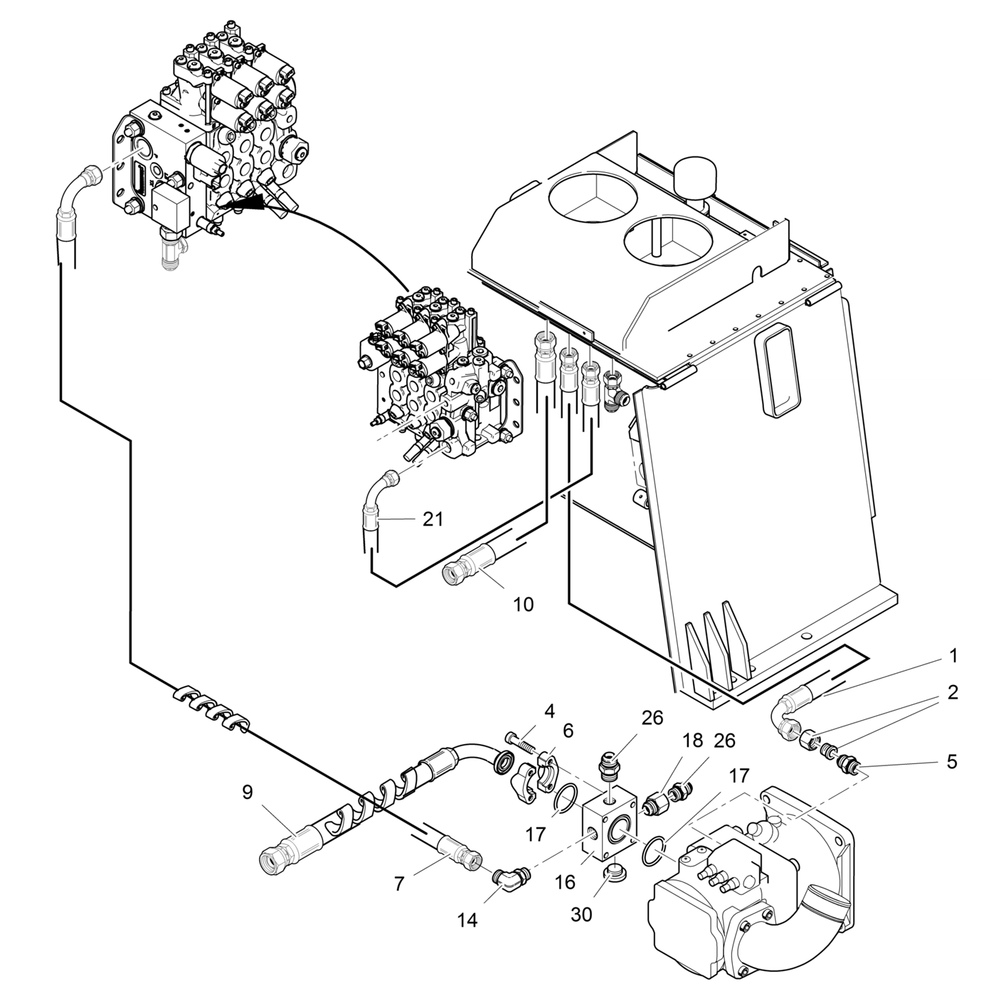 фотография Гидравлический шланг 5210136 от интернет-магазина sp.parts