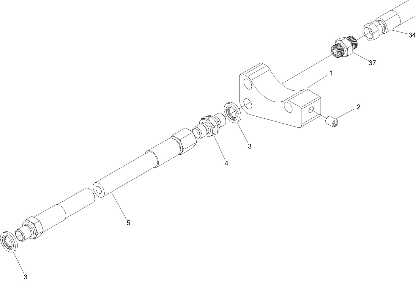 фотография Гидравлический шланг 5283751 от интернет-магазина sp.parts