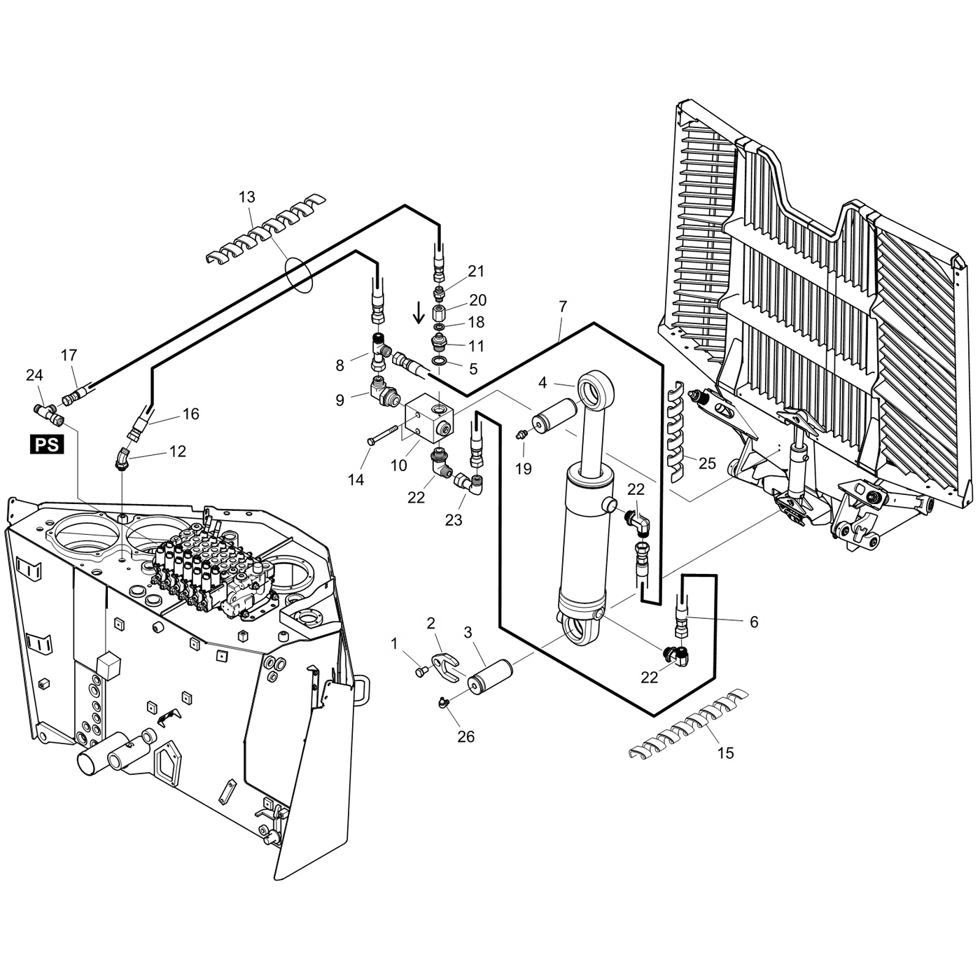 фотография Гидравлический цилиндр 5067809 от интернет-магазина sp.parts