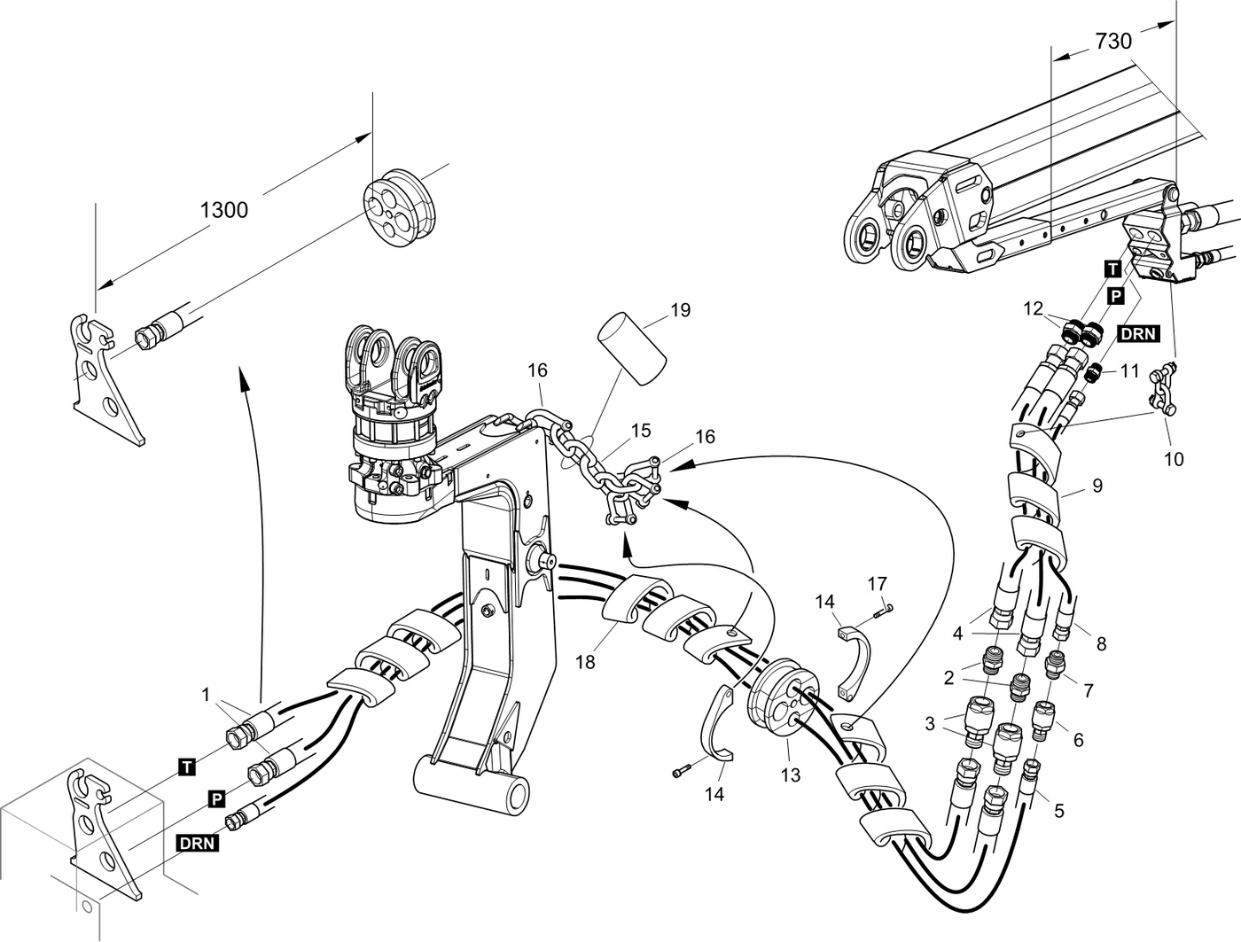 фотография Гидравлический шланг 5276735 от интернет-магазина sp.parts