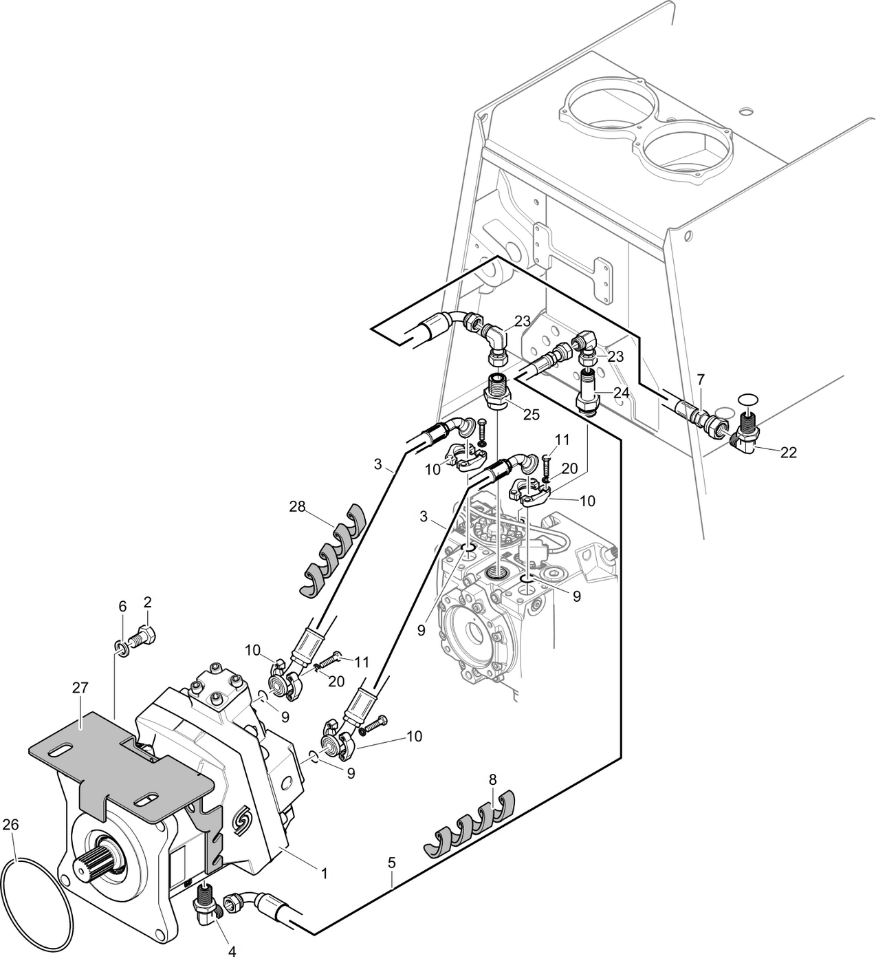 фотография Гидравлический шланг 5257832 от интернет-магазина sp.parts