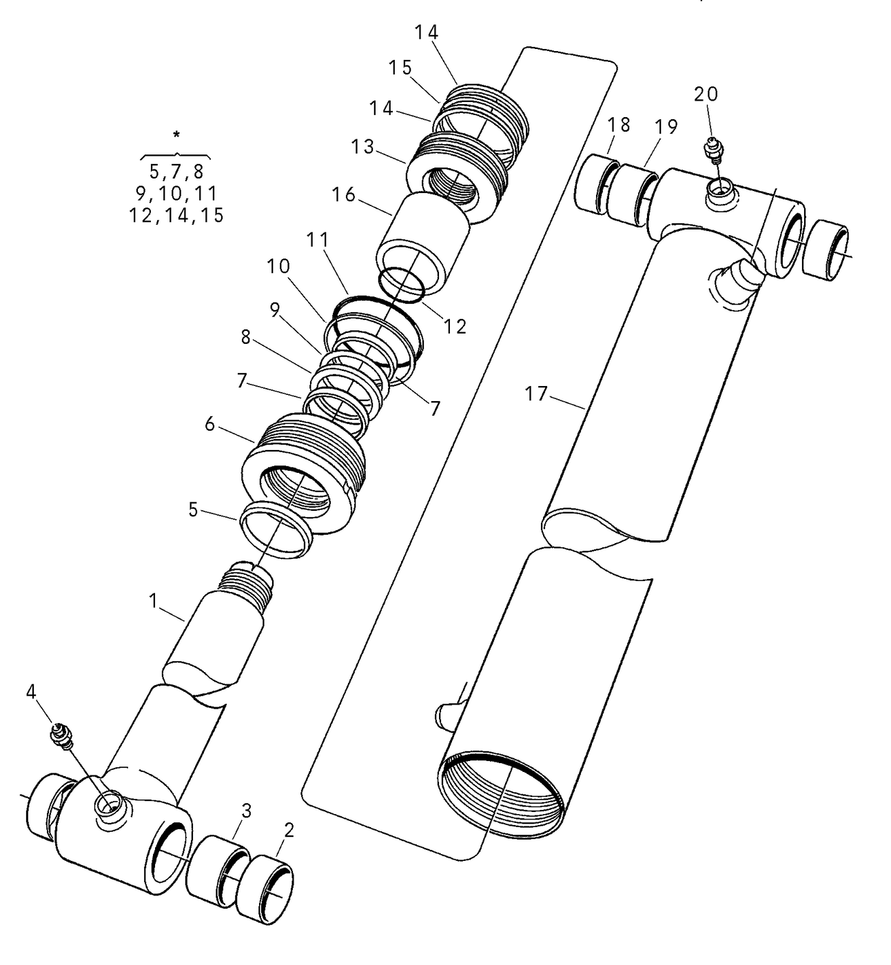 фотография Гидравлический цилиндр 4691837 от интернет-магазина sp.parts