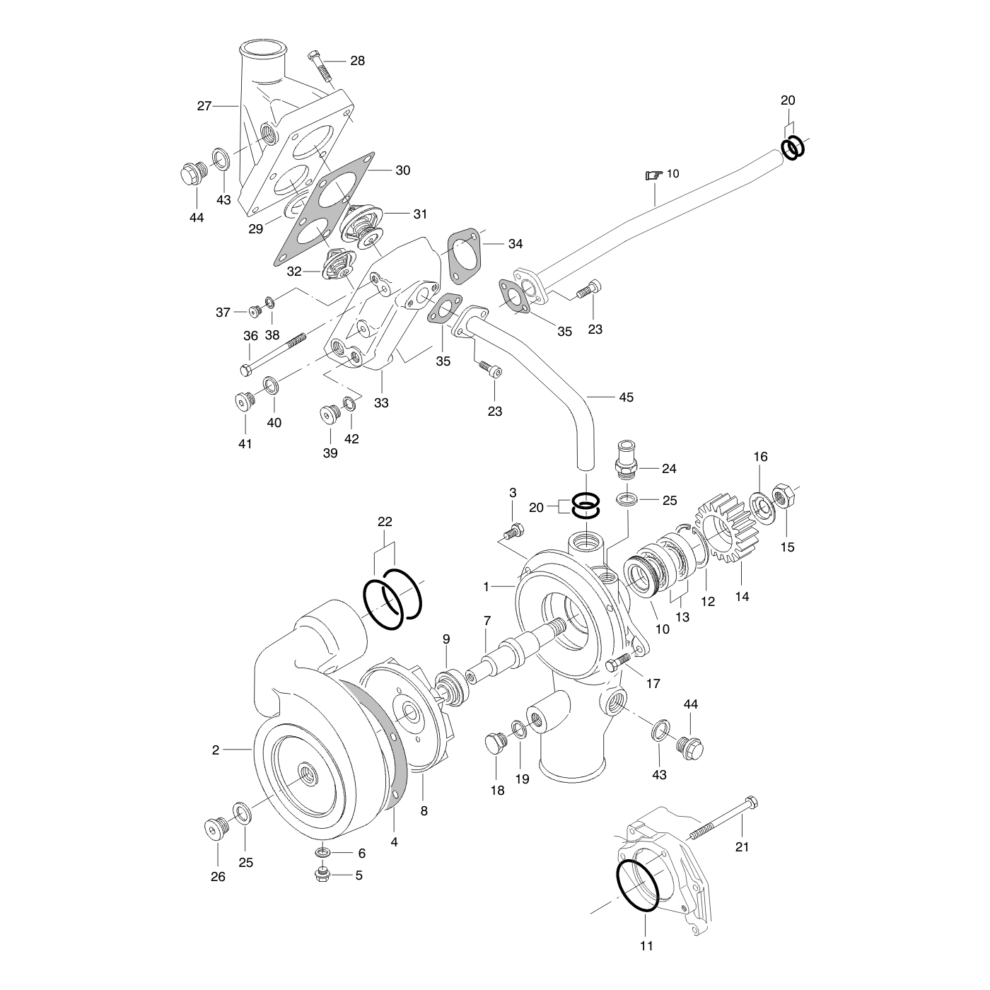 фотография Водяной насос (помпа) 837070075 от интернет-магазина sp.parts