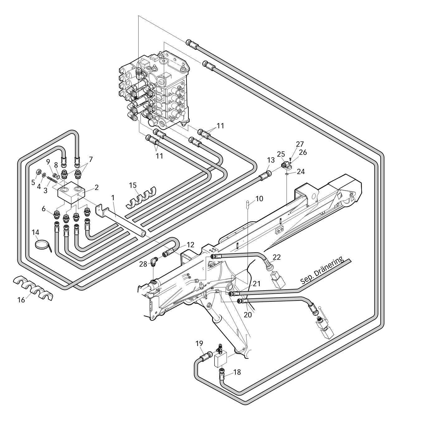 фотография Гидравлический шланг 5074859 (5403618) от интернет-магазина sp.parts