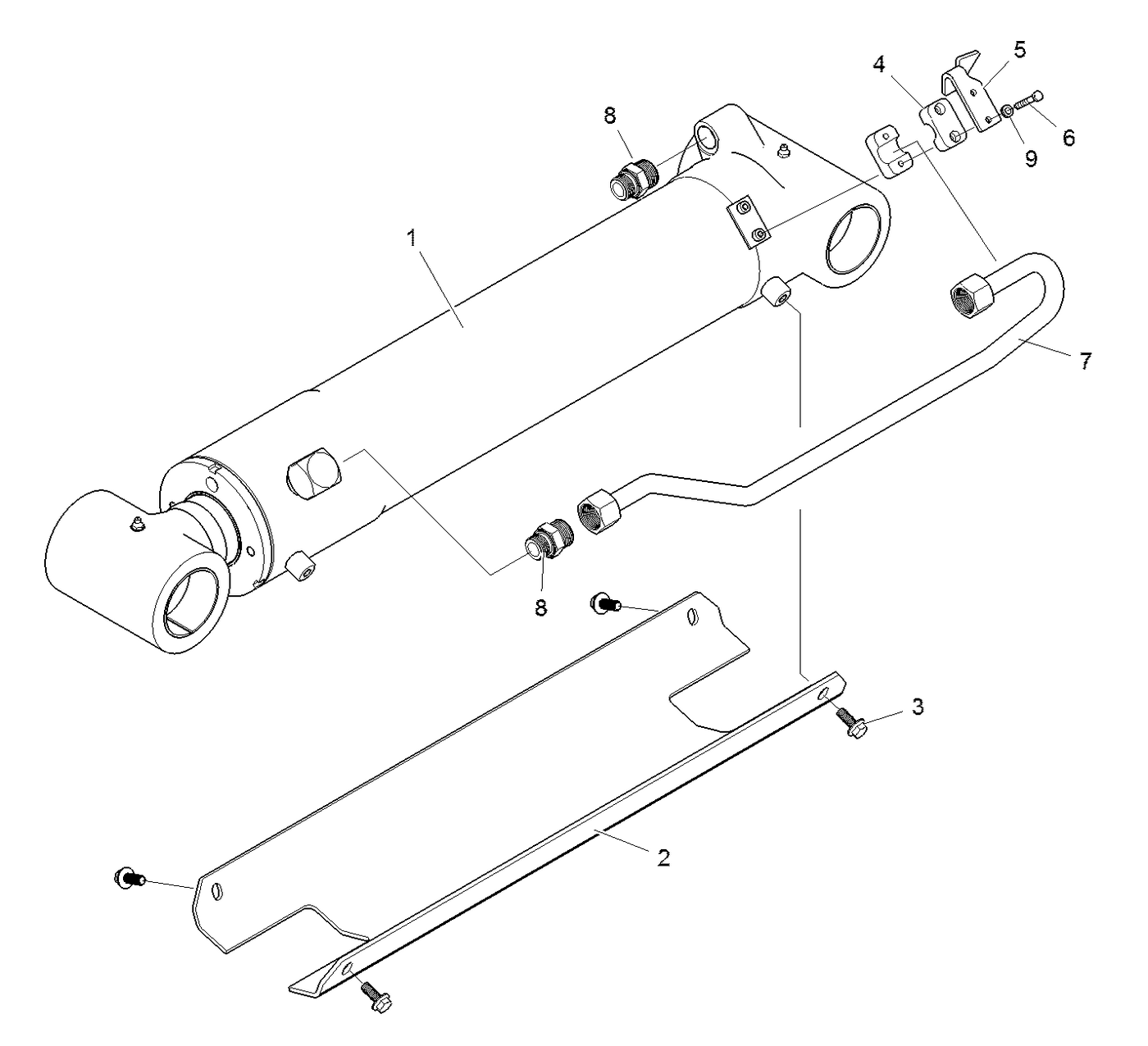 фотография Гидравлический цилиндр 5202967 (5069634) от интернет-магазина sp.parts