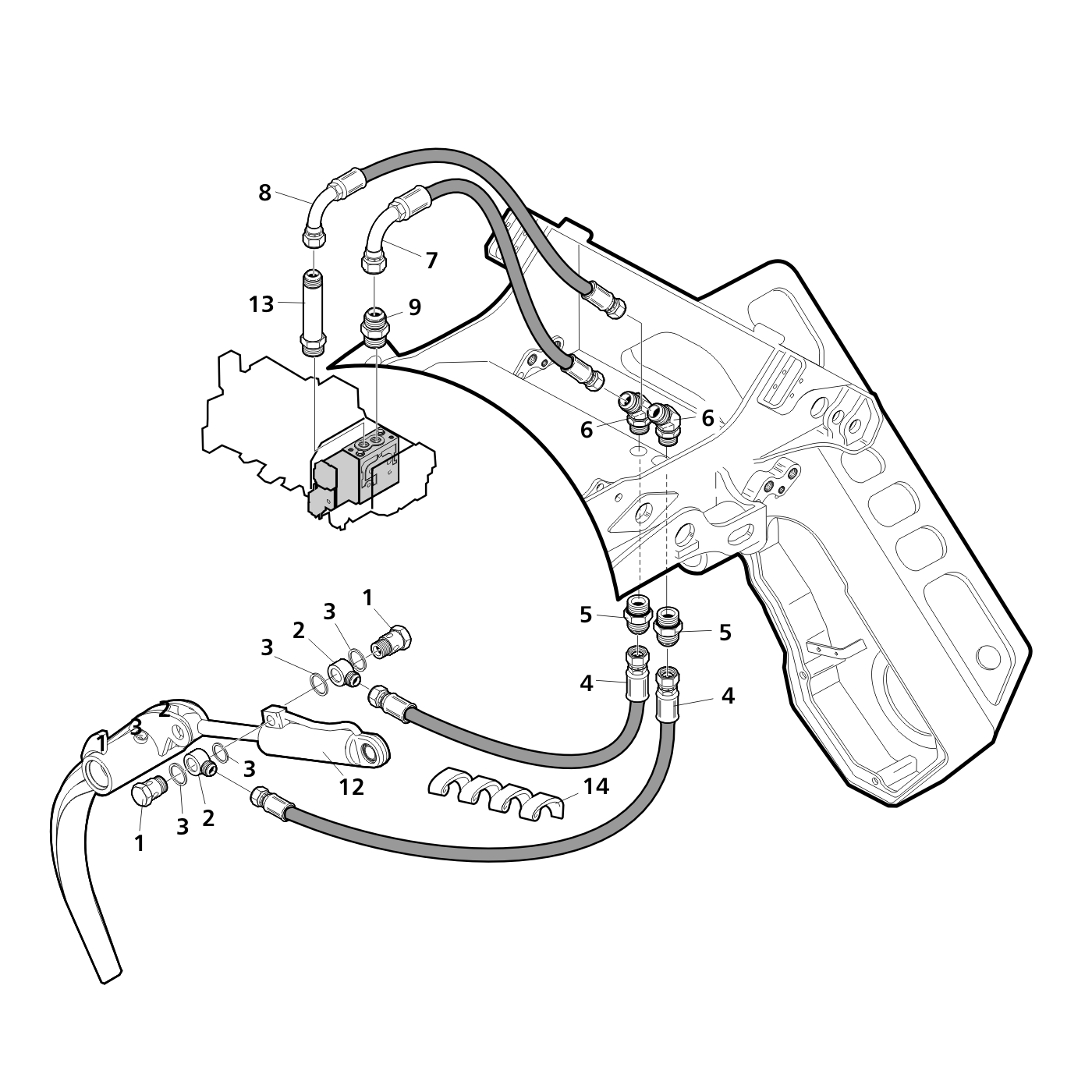 фотография Гидравлический цилиндр 5221468 от интернет-магазина sp.parts