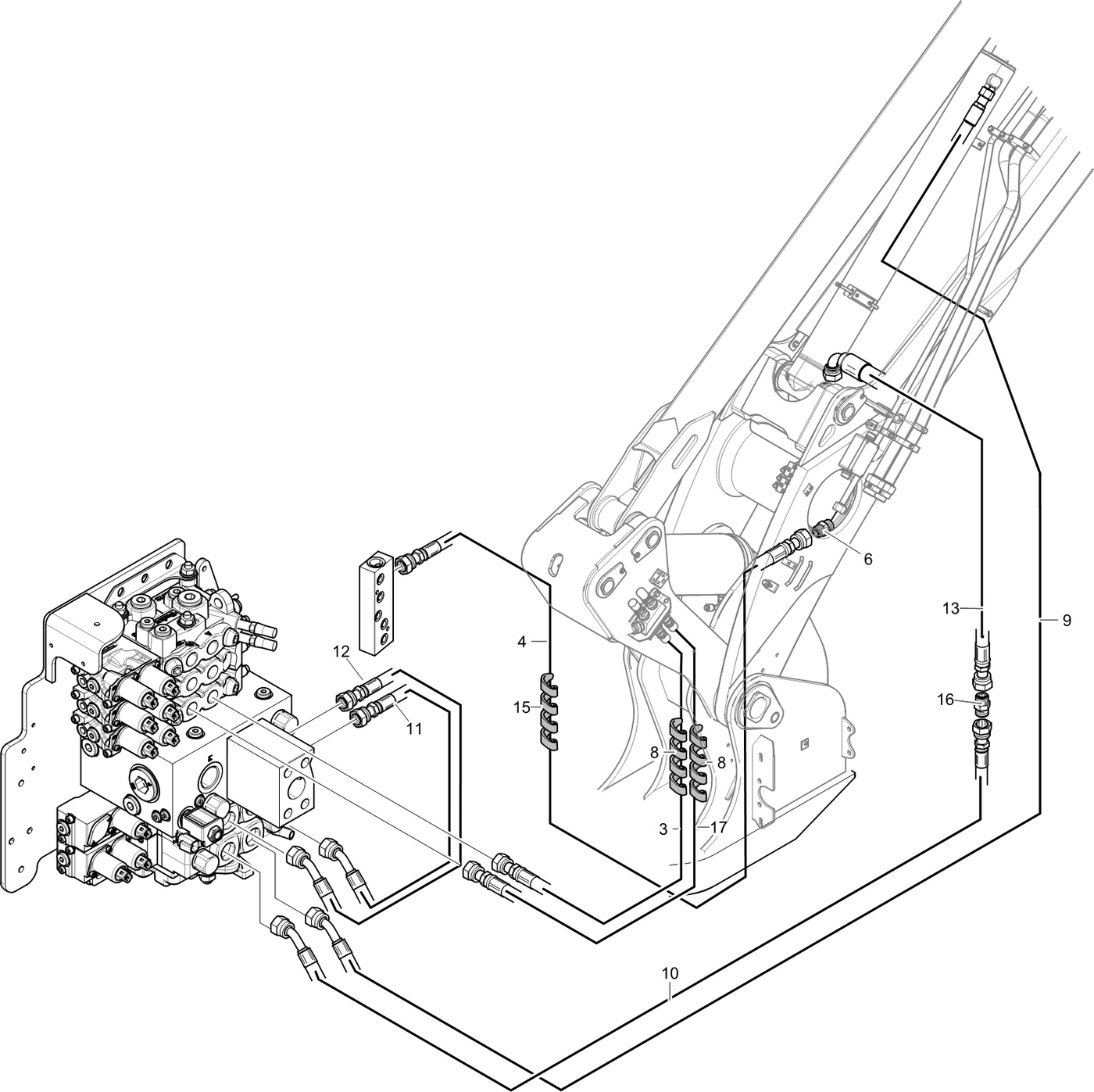 фотография Гидравлический шланг 5286078 от интернет-магазина sp.parts