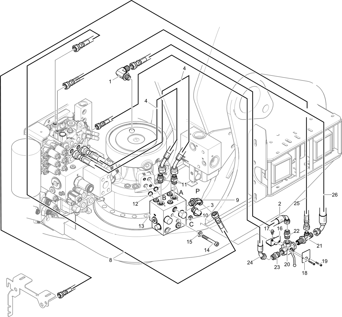 фотография Гидравлический шланг 5254274 от интернет-магазина sp.parts