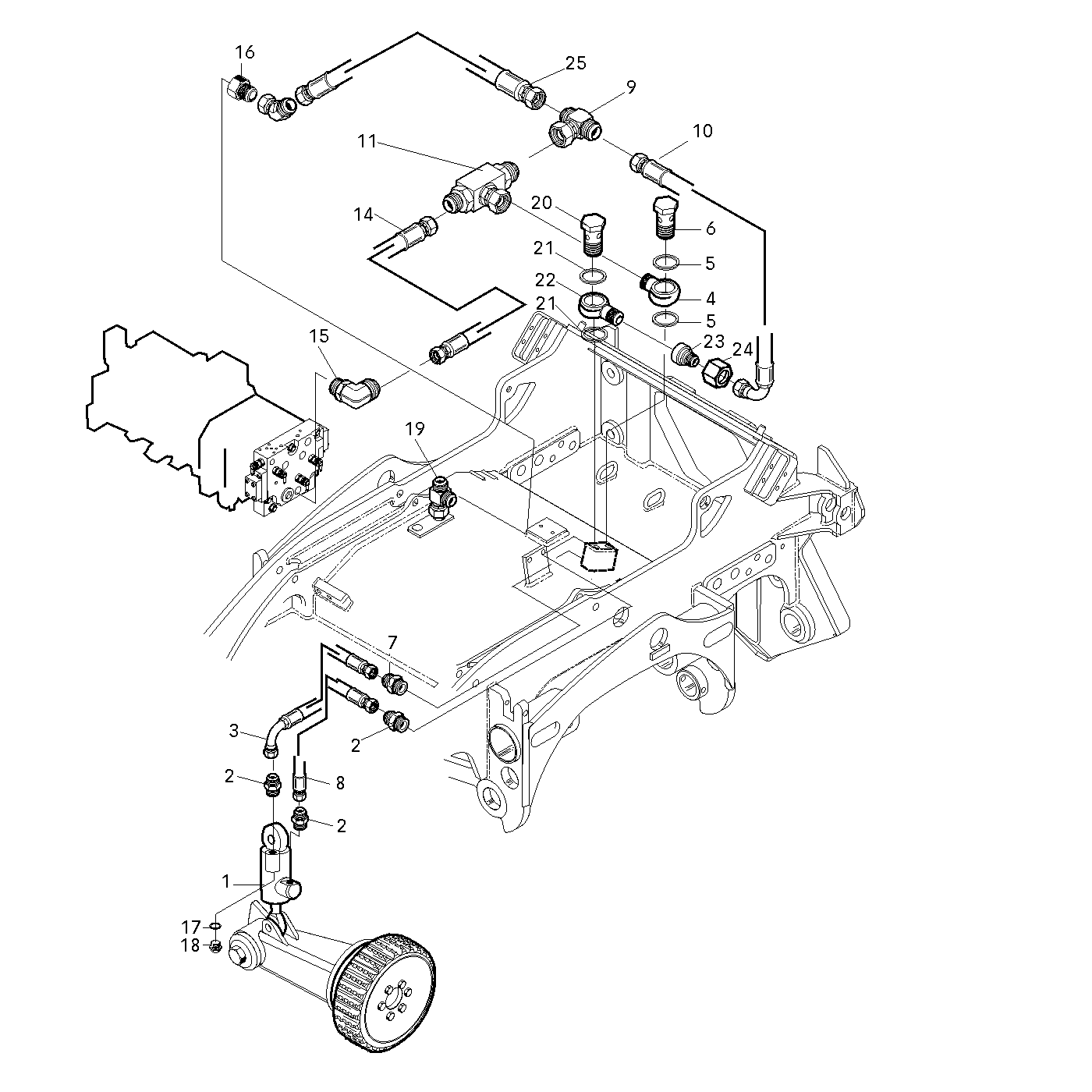 фотография Гидравлический цилиндр 5053457 от интернет-магазина sp.parts