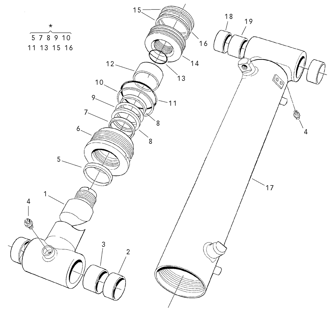 фотография Гидравлический цилиндр 4691239 от интернет-магазина sp.parts