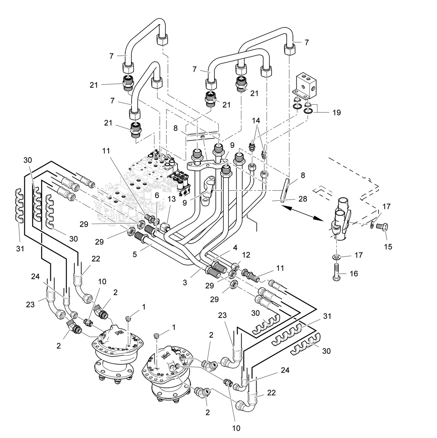 фотография Гидравлический шланг 5075479 от интернет-магазина sp.parts