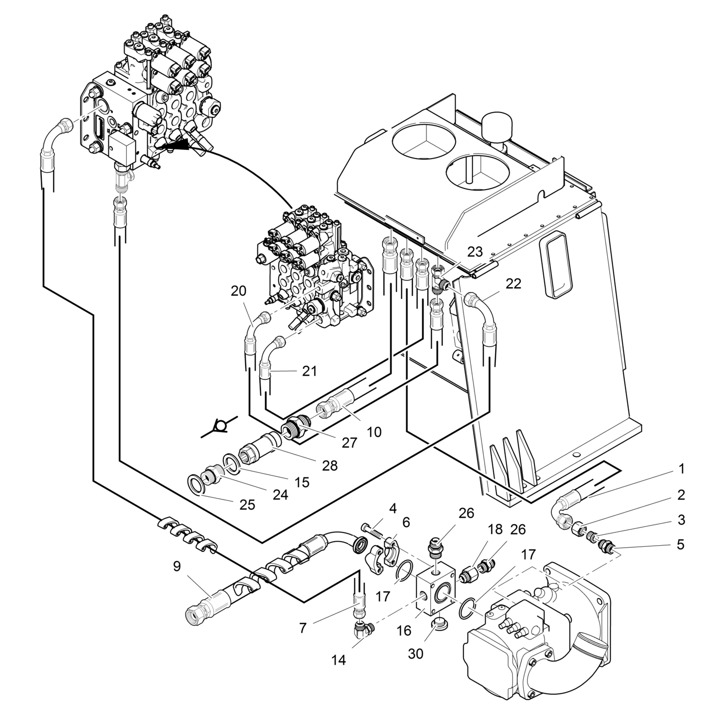 фотография Гидравлический шланг 5210278 от интернет-магазина sp.parts