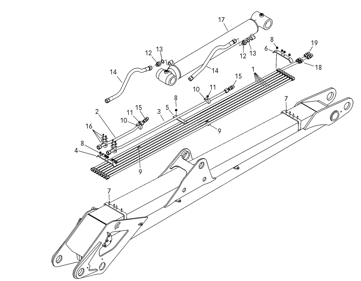 фотография Гидравлический цилиндр 4665640 от интернет-магазина sp.parts