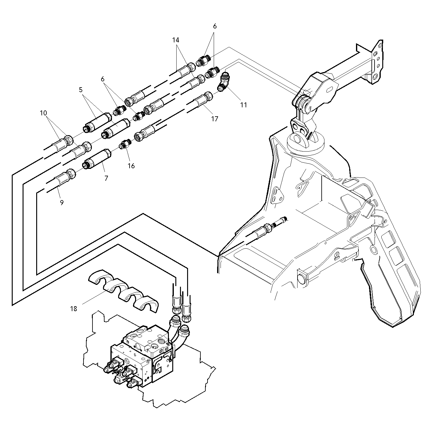 фотография Гидравлический шланг 5051639 от интернет-магазина sp.parts