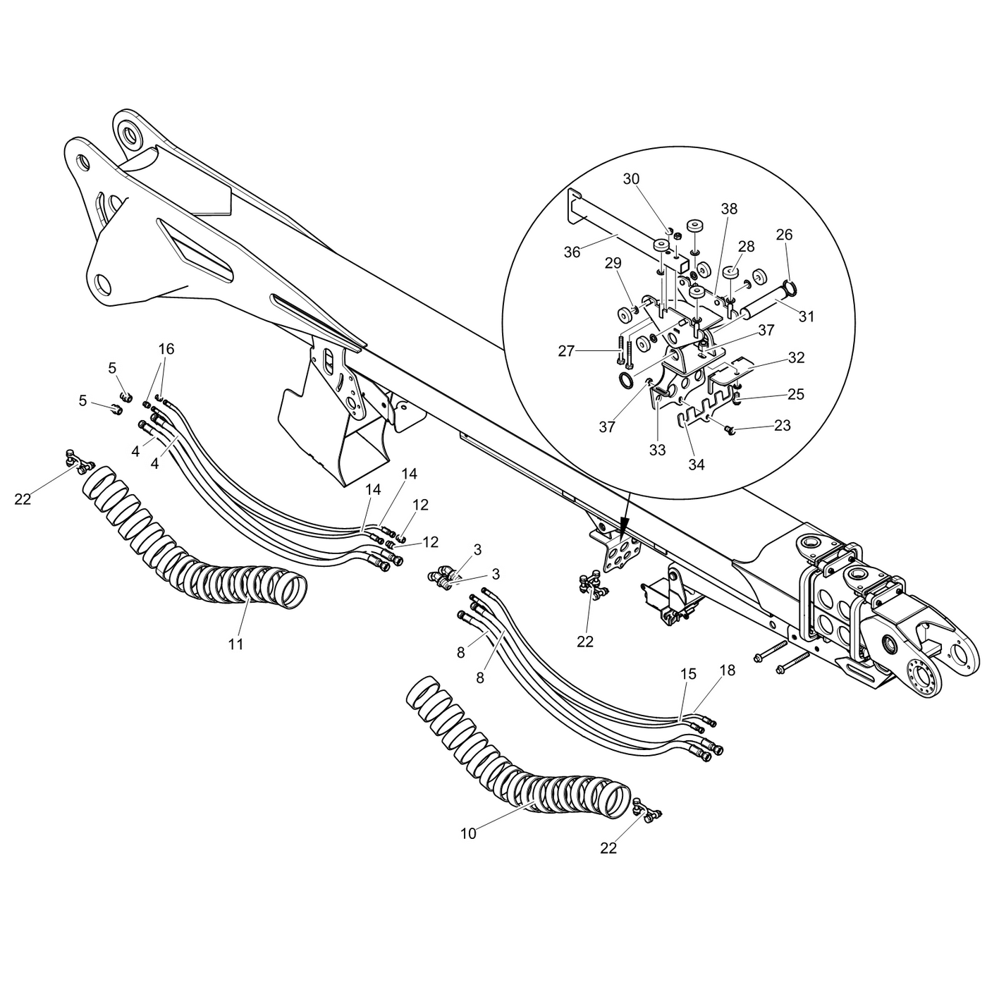 фотография Гидравлический шланг 5090751 от интернет-магазина sp.parts