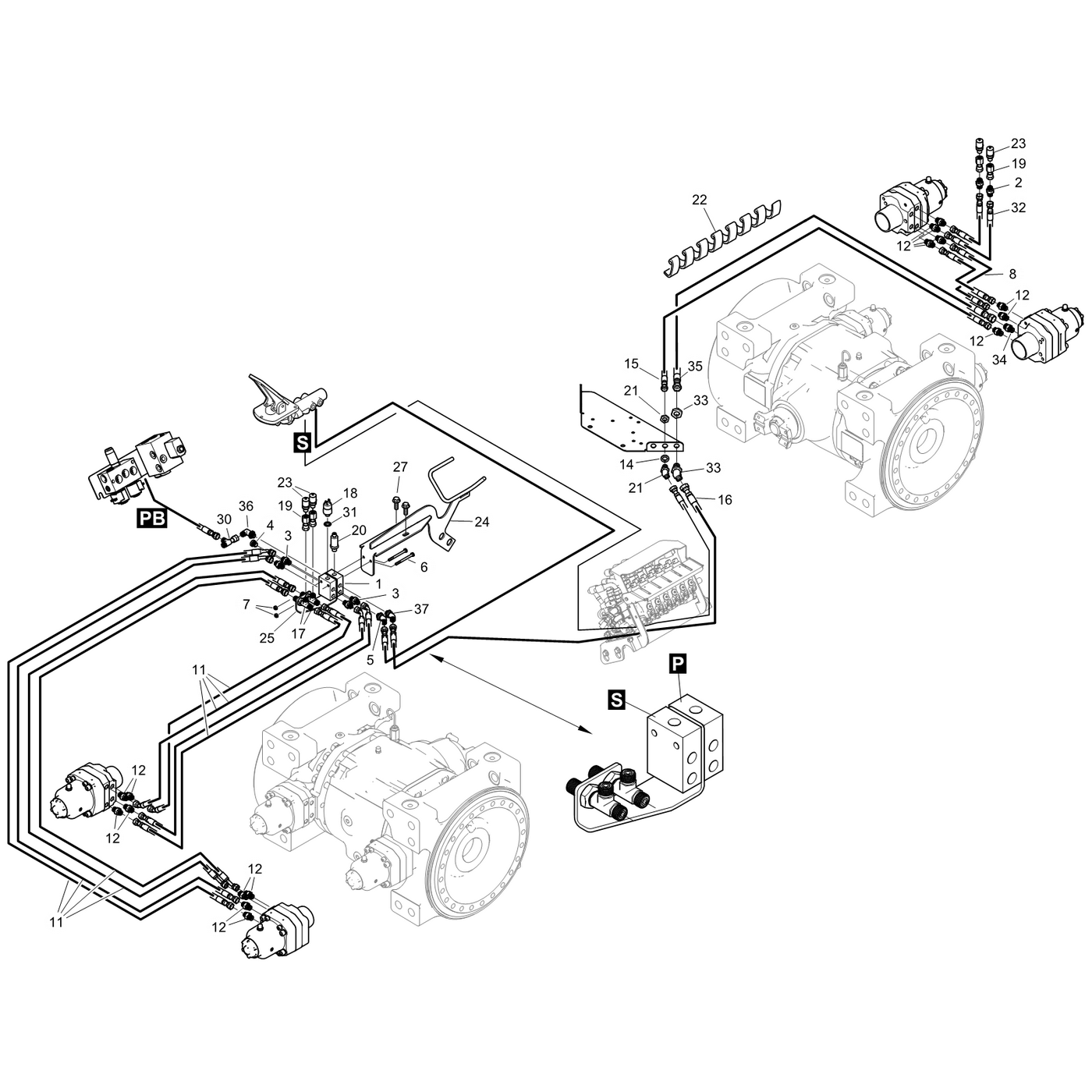 фотография Гидравлический шланг 5194160 от интернет-магазина sp.parts