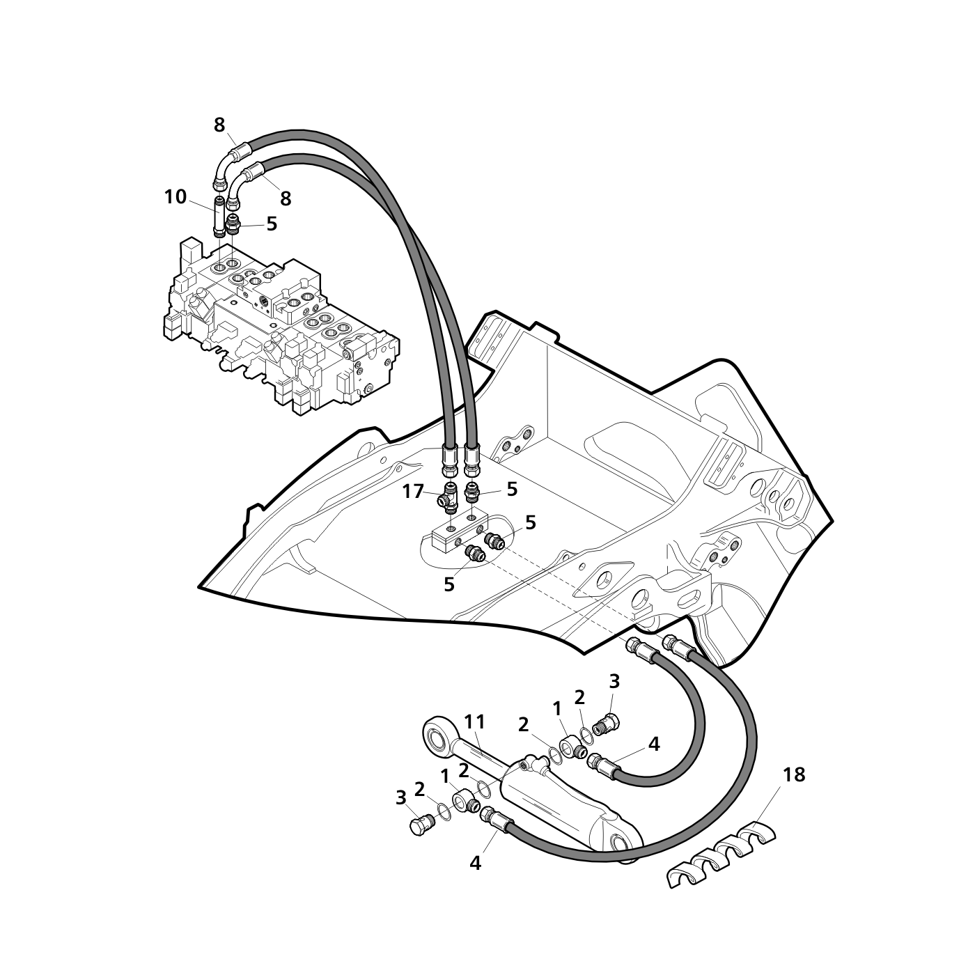 фотография Гидравлический цилиндр 5063141 от интернет-магазина sp.parts