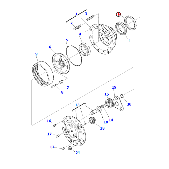 фотография Уплотнение (сальник) CA0047702 Komatsu от интернет-магазина sp.parts