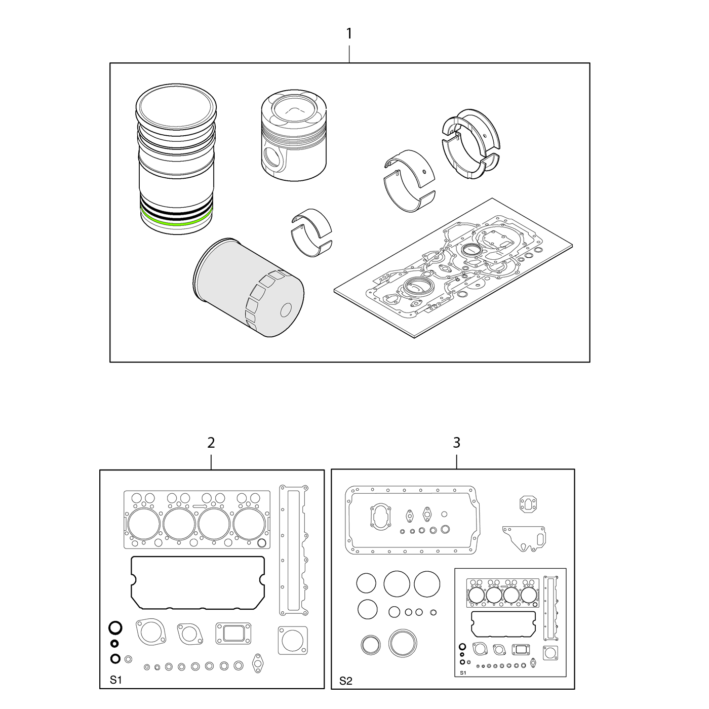 фотография Комплект прокладок 5255388 от интернет-магазина sp.parts