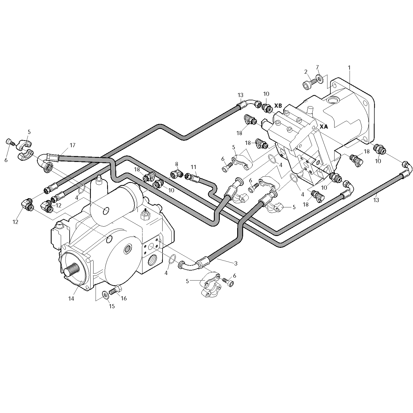 фотография Гидравлический шланг 5055723 от интернет-магазина sp.parts