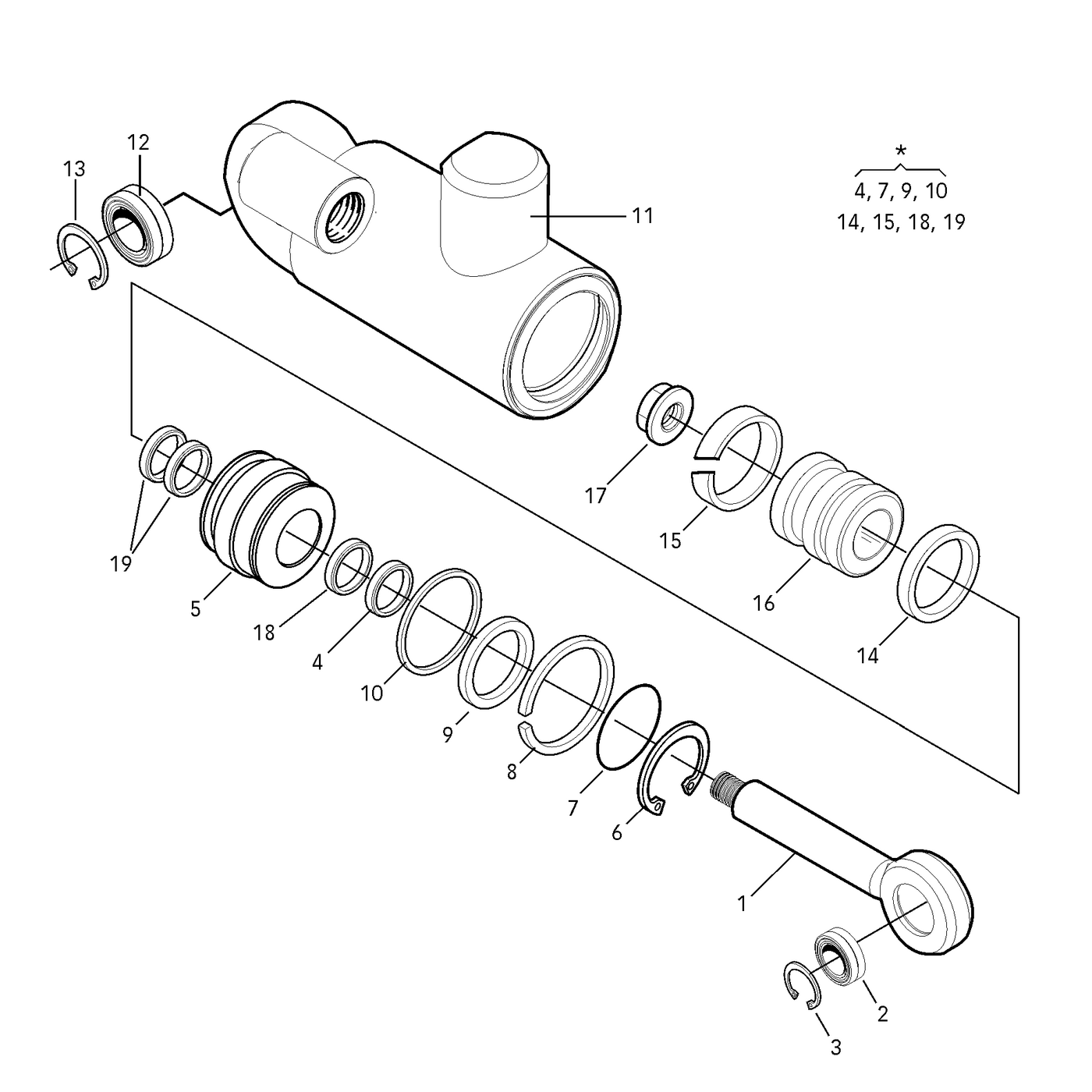 фотография Комплект уплотнений 5057296 от интернет-магазина sp.parts