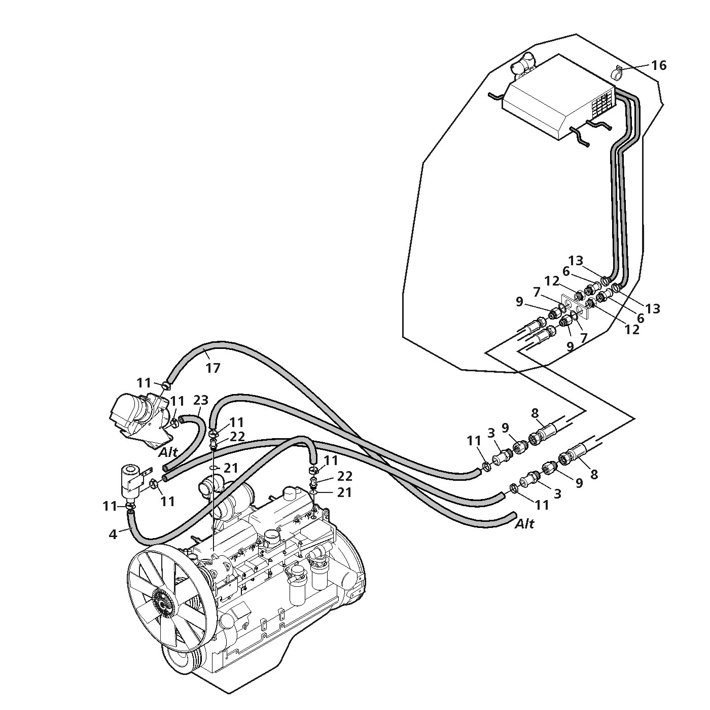 фотография Гидравлический шланг 5055778 от интернет-магазина sp.parts