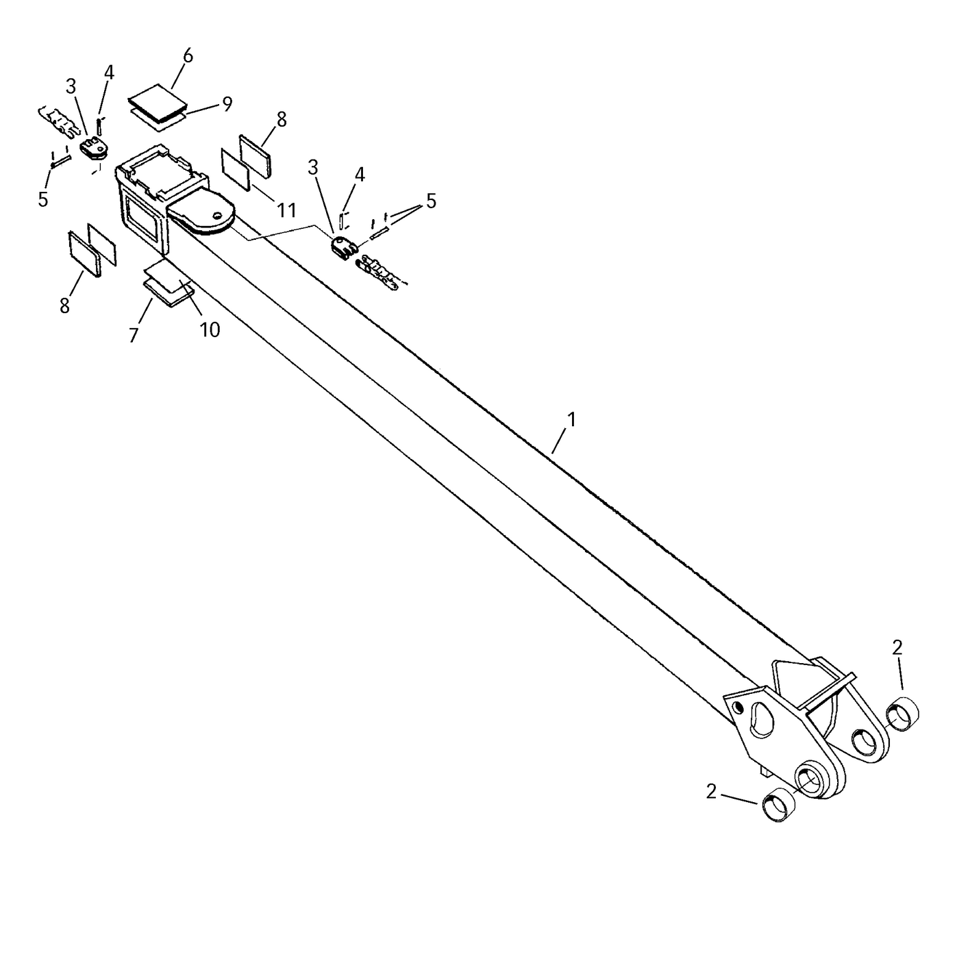 фотография Телескопическая стрела, внутренняя ProTec 5069732 от интернет-магазина sp.parts