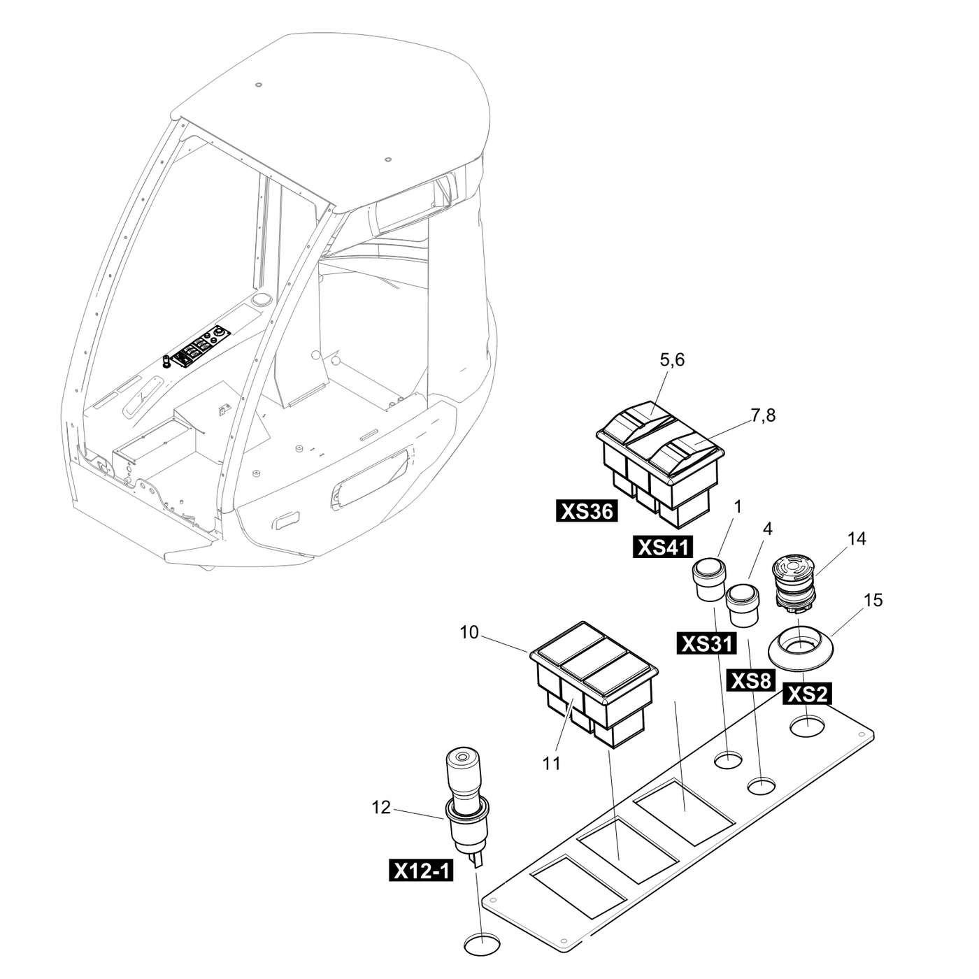 фотография Выключатель 5252136 от интернет-магазина sp.parts