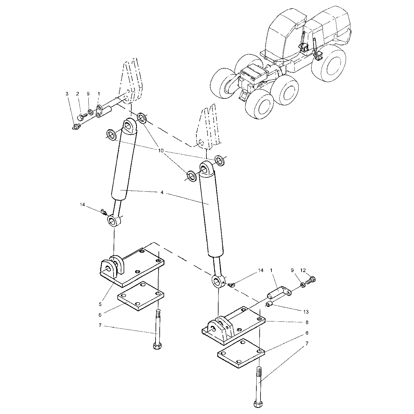 фотография Гидравлический цилиндр 5048863 от интернет-магазина sp.parts