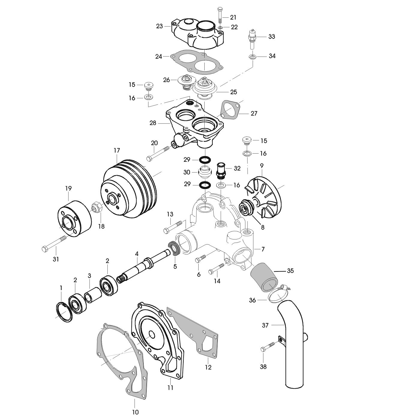 фотография Водяной насос (помпа) 836864481 от интернет-магазина sp.parts