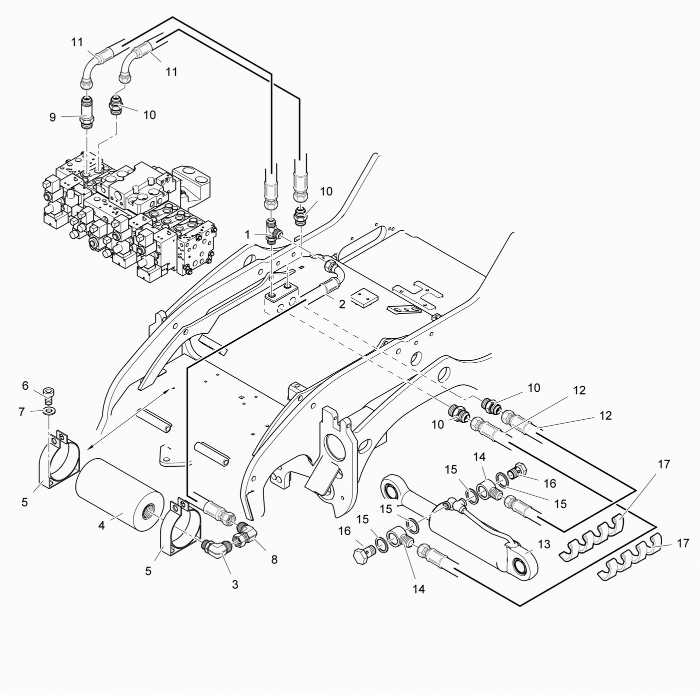 фотография Гидравлический цилиндр 5221474 от интернет-магазина sp.parts