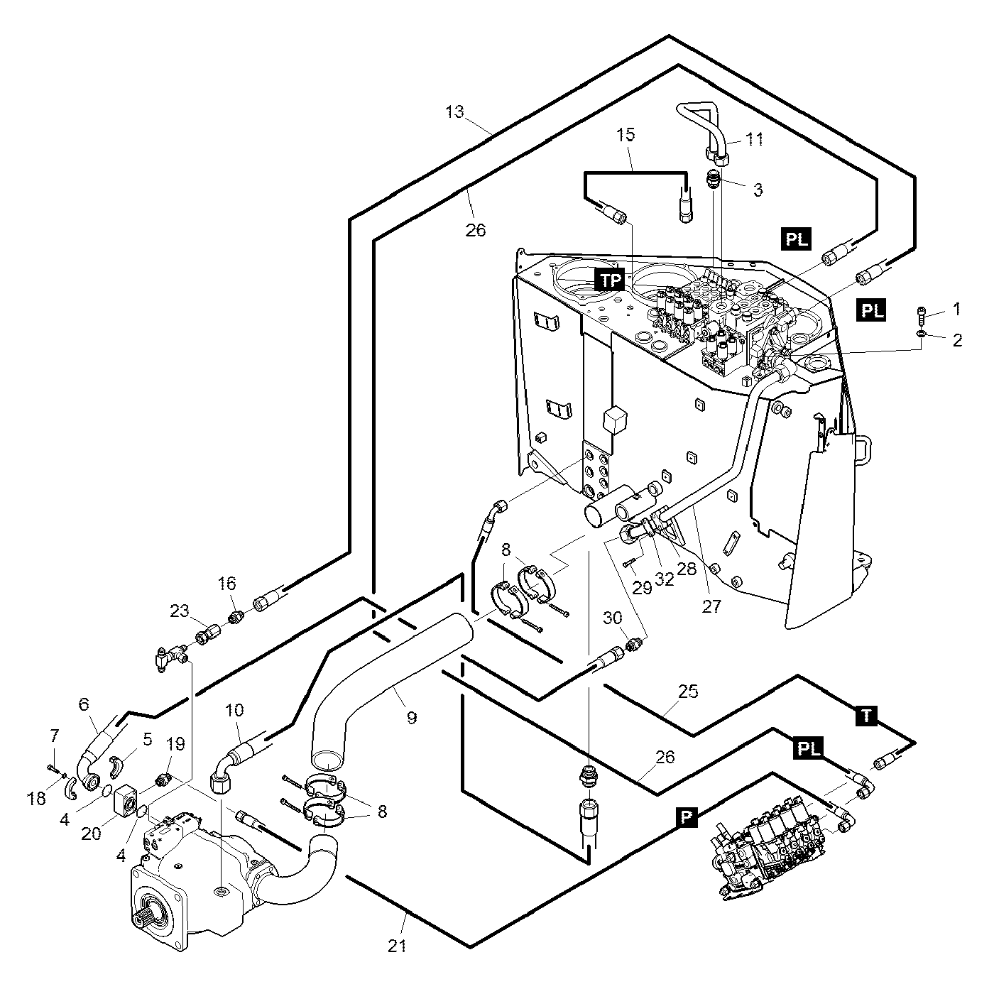 фотография Гидравлическая трубка 5224638 от интернет-магазина sp.parts