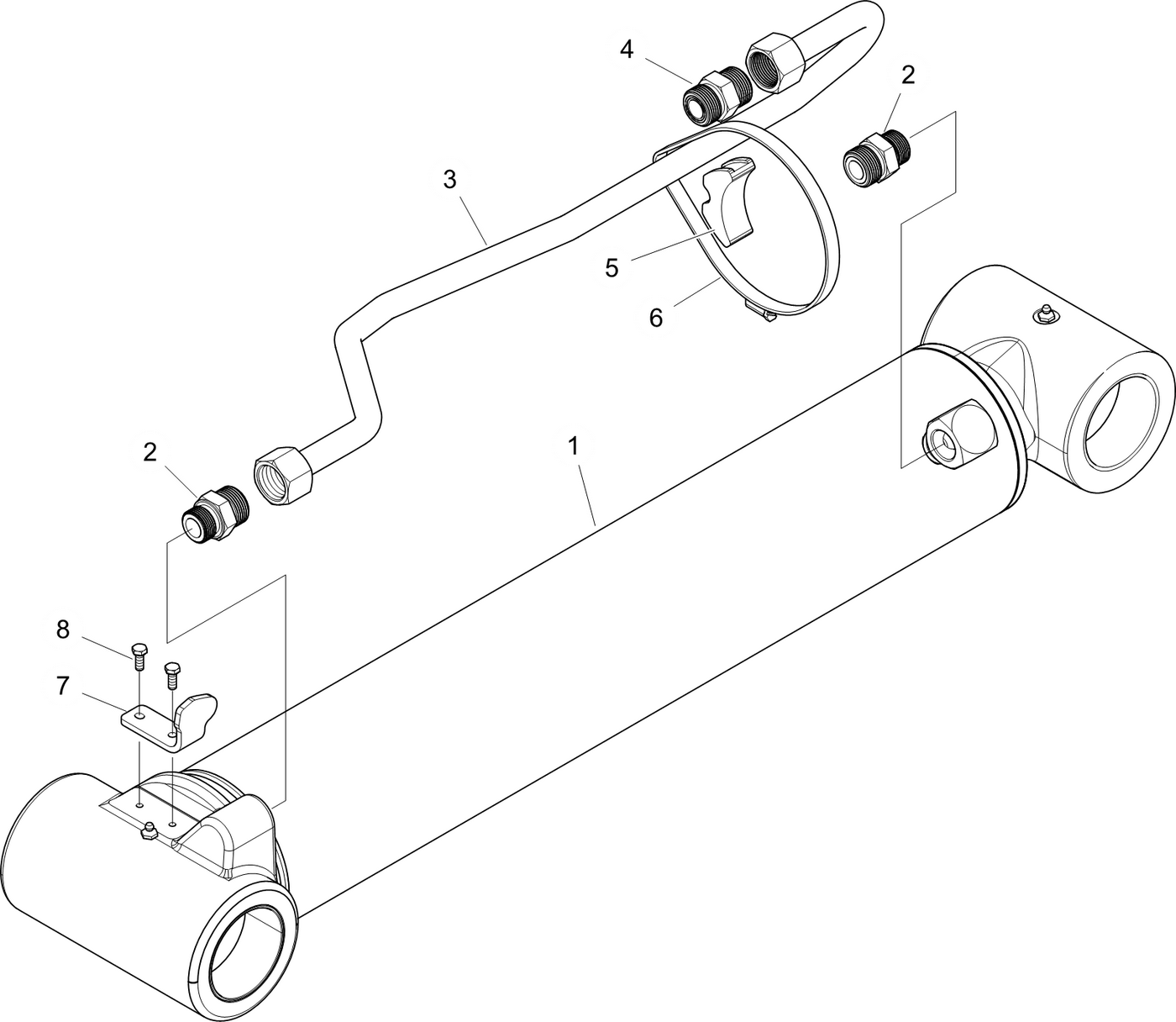 фотография Гидравлический цилиндр 5239753 от интернет-магазина sp.parts