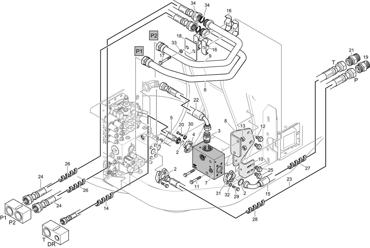 фотография Гидравлический шланг 5257616 от интернет-магазина sp.parts