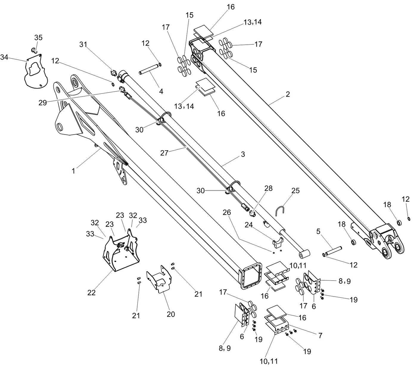 фотография Гидравлический цилиндр 5278182 от интернет-магазина sp.parts