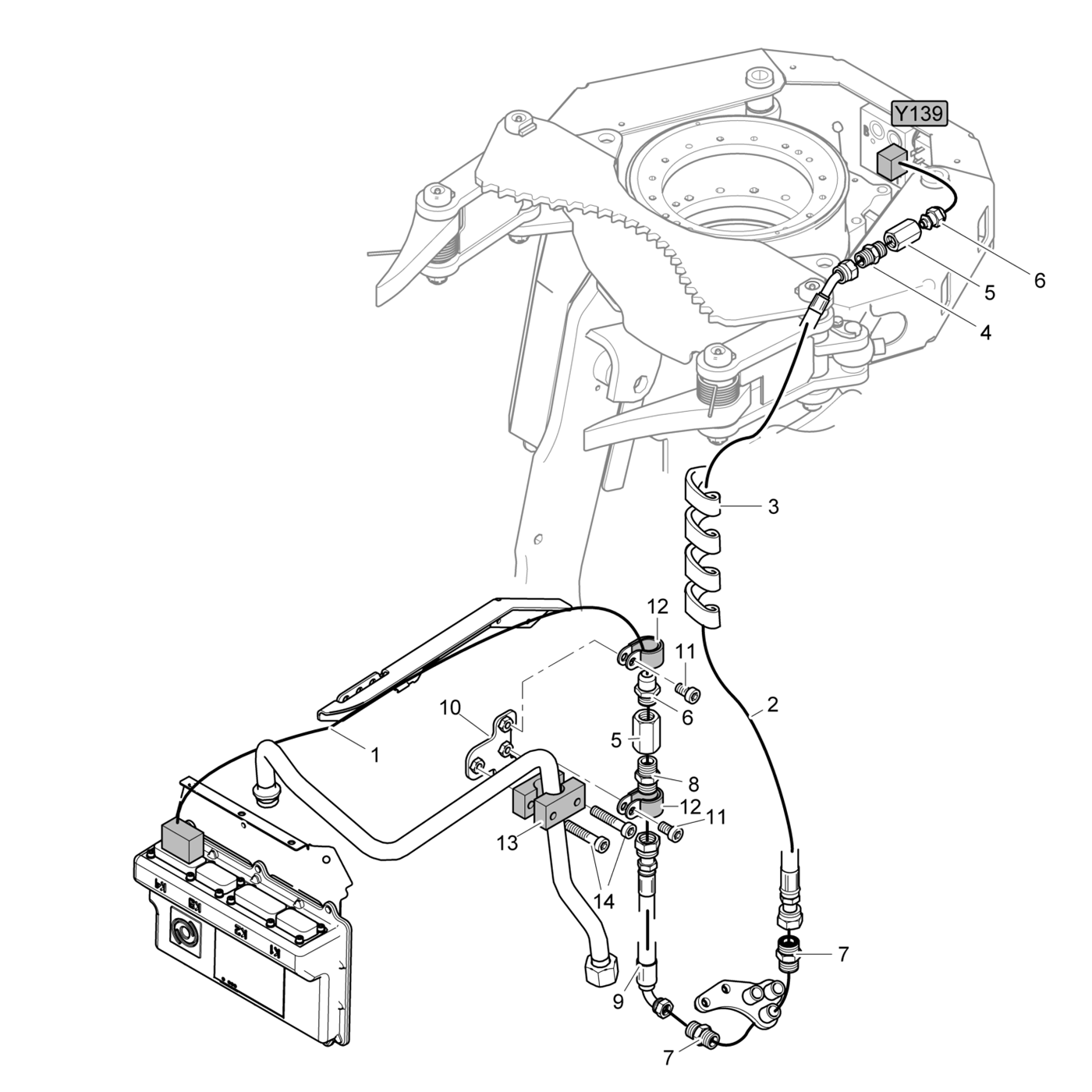 фотография Гидравлический шланг 5238983 от интернет-магазина sp.parts