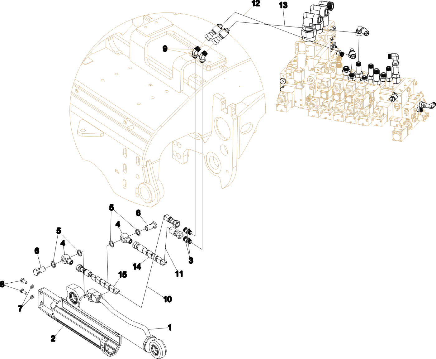 фотография Гидравлический цилиндр 5233185 от интернет-магазина sp.parts