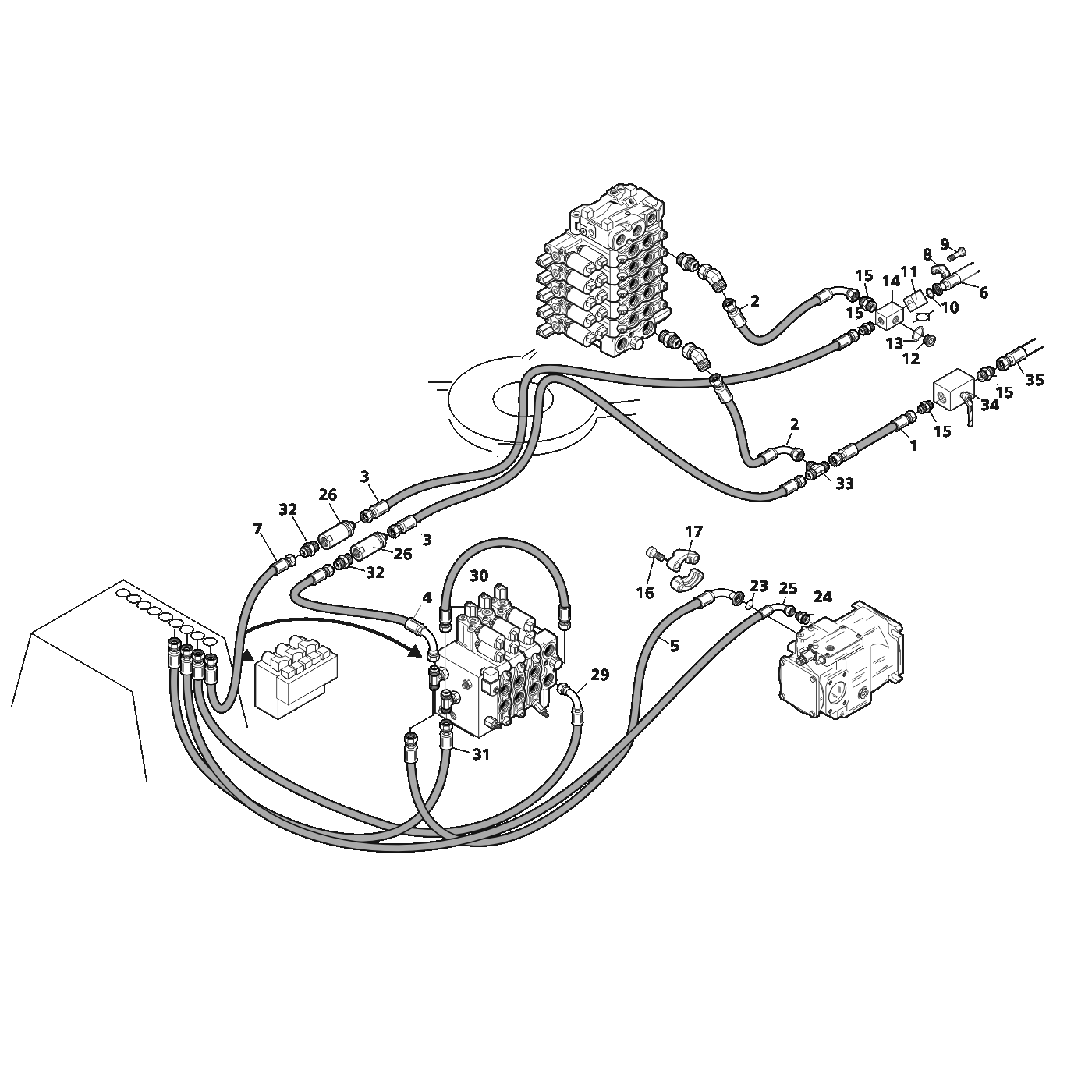 фотография Гидравлический шланг 5055744 от интернет-магазина sp.parts